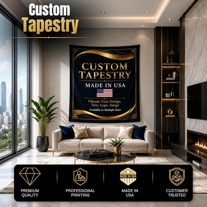 Custom wall Tapestry hanging by BCB Custom Wall Art Tapestry Printed in USA | - Image 2