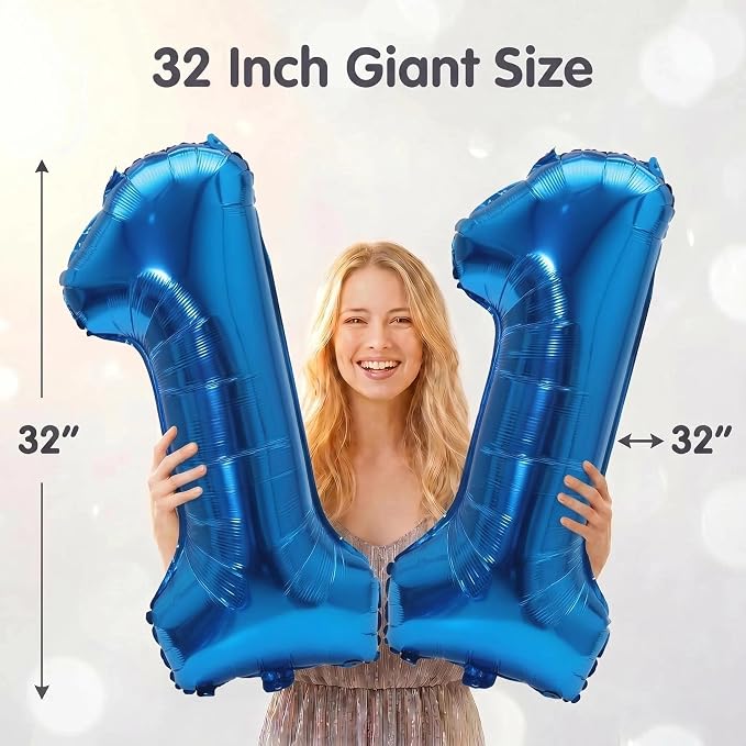 Number 11 Balloon Foil Mylar Balloons - Image 5
