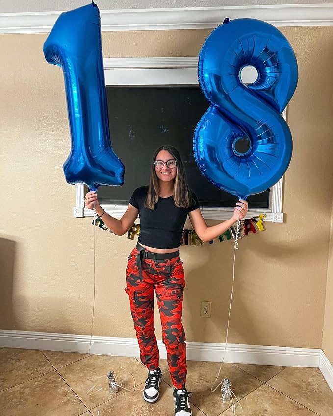 Blue Number 1 Balloon 40 Inch - Image 7
