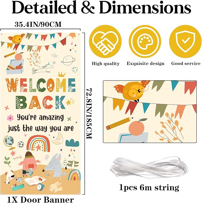 Welcome Back to School Door Banner - Image 2