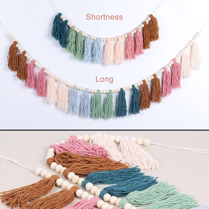 Boho Tassel Garland, Boho Tassel Garland Party Decor - Image 4