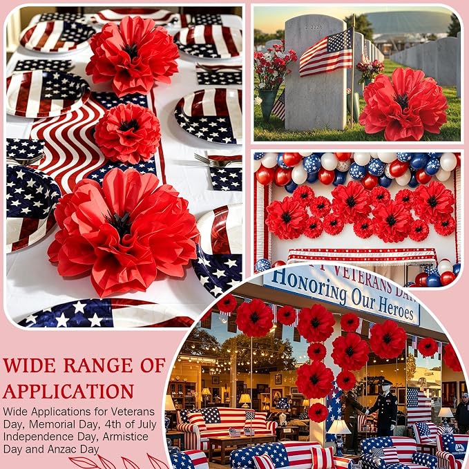 TaoBary Large Colorful Tissue Paper Flowers Giant Fiesta Paper Pom Poms - Image 5