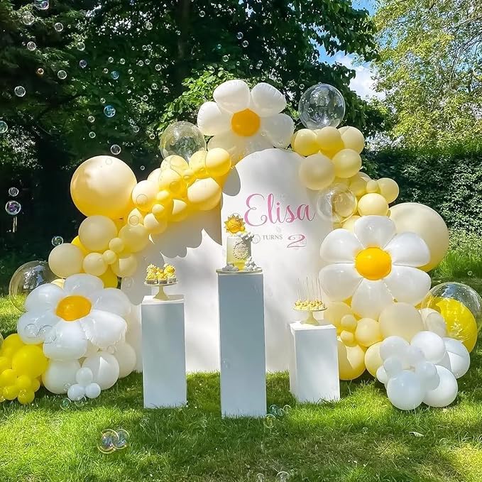 Voircoloria 105pcs Lemon Yellow Party Latex Balloons, 12inch | - Image 6