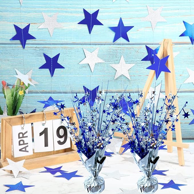 Graduation Table Centerpiece Party Decoration Foil Spray Centerpiece | Star - Image 9