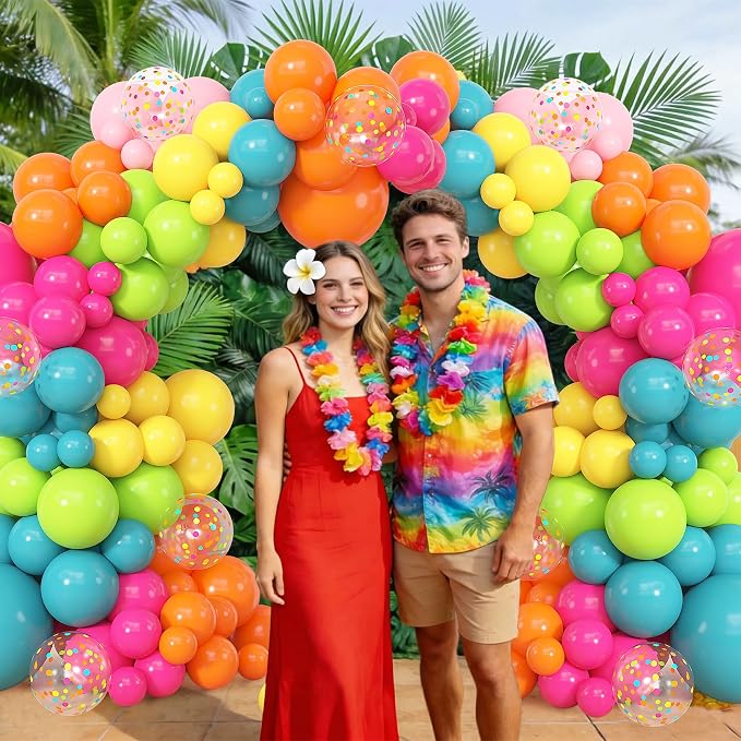 164Pcs Tropical Summer Balloons Garland Arch Kit Different Sizes | 18 12 10 5 - Image 5