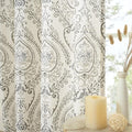 Grey Linen Curtains 108 inches Long by LAMIT