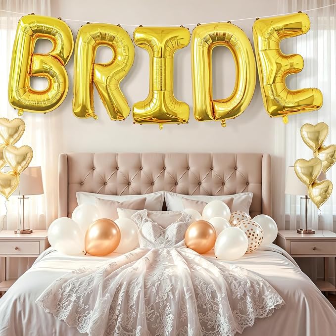 BRIDE Balloons Bachelorette, 40 Inch Foil Mylar, Helium-fillable, - Image 7