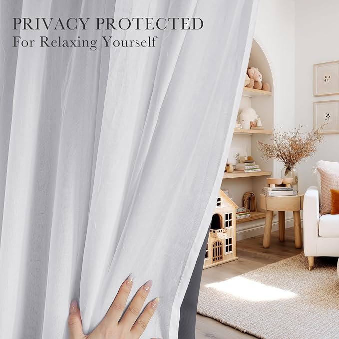 PONY DANCE Blackout Curtains for Bedroom, 52 x 63 in, 2 Panels | Sheer Drapes - Image 2