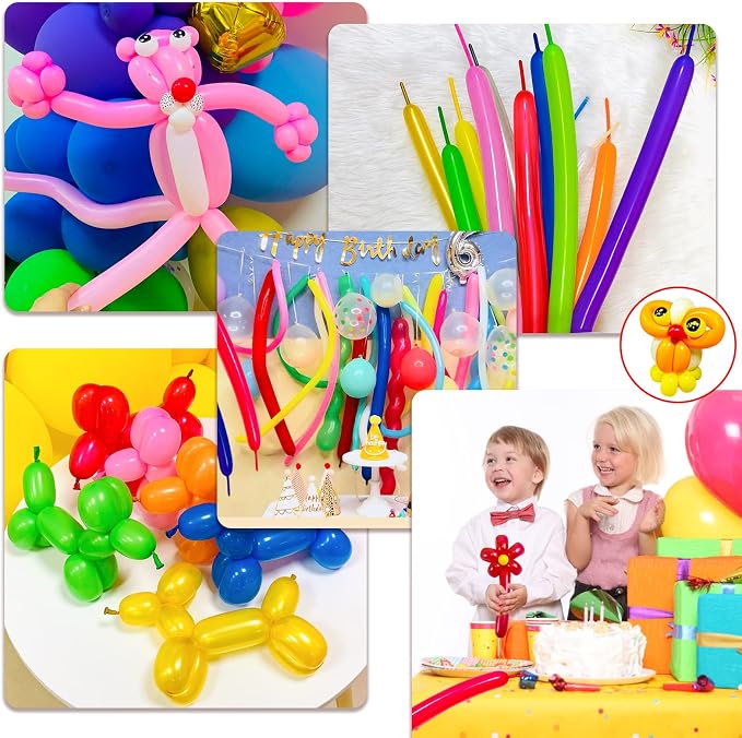 Long Orange Balloons Kit for Kids Party Decor - Image 7