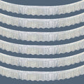 LOLStar Silver Foil Fringe Tinsel Garland, Tinsel Streamers Banner, 6 Pack | by LOLSTAR