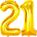 Jonhamwelbor 21 Number Balloons Gold Big Giant Jumbo Foil Mylar | 12th or 21st by Jonhamwelbor