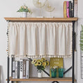 Sutuo Home Boho Sheer Curtain Valance Cotton Linen by SutuoHome