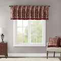 Madison Park Aubrey Faux Silk Paisley Jacquard, Rod Pocket Curtain by MADISONPARK