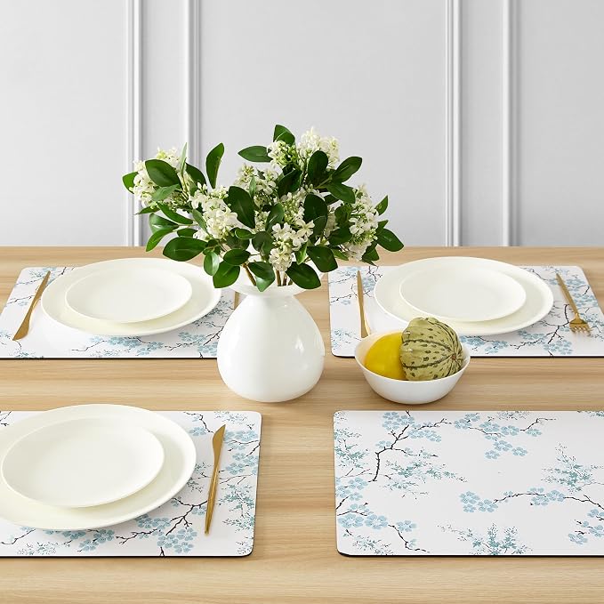 Laura Ashley Cork Placemats, 16 x 12-inch, Oriental Blossom | Ideal - Image 2