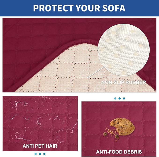 XINEAGE Quilted Chair Sofa Cover Waterproof Chair Covers - Image 3