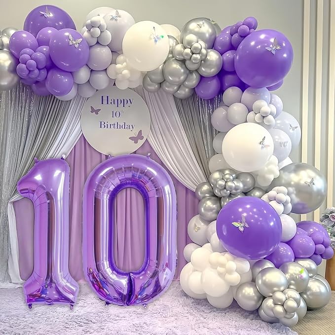 Purple 16 Balloon Number, 40 Inch Number 16 Balloon Big Foil Mylar Helium - Image 2