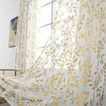 Sutuo Home White Sheer Curtains 72 Inch Length 2 Panels Set, Privacy Voile by SutuoHome