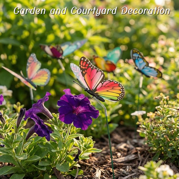 30PCS Butterfly Decor Outdoor Butterfly Garden Stakes - Image 4