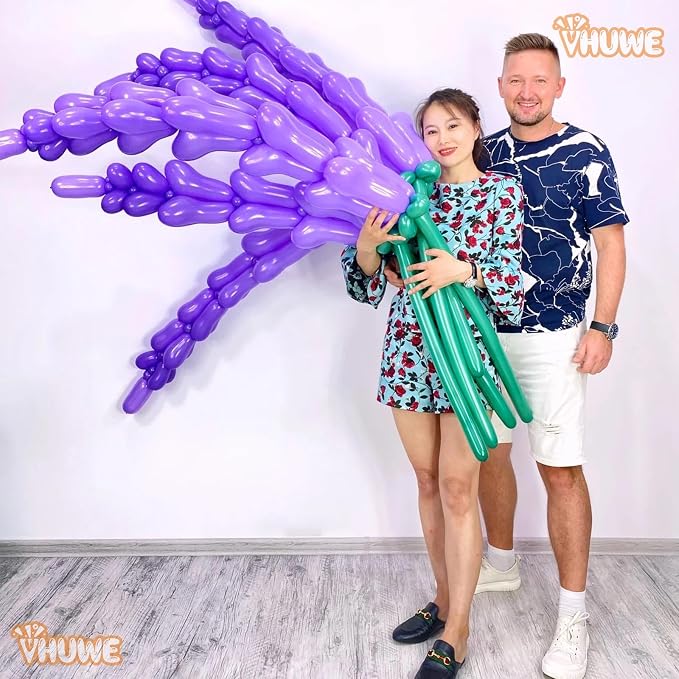 260 Balloons Dark Green, Thickened 100 Pack Long Balloons Twisting Skinny Magic - Image 6