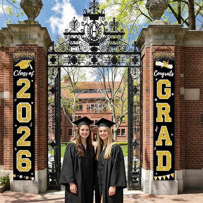 Graduation Decorations 2026, Graduation Banner Class of 2026, Congrats Grad - Image 4