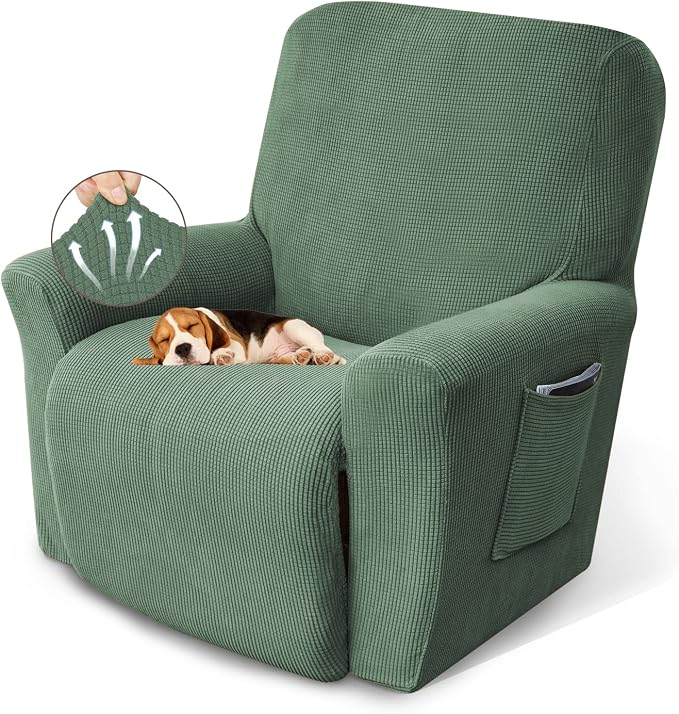 Recliner Chair Covers, 1-Piece Lazy Boy Recliner Cover, Furniture Protector & by KEKUOU