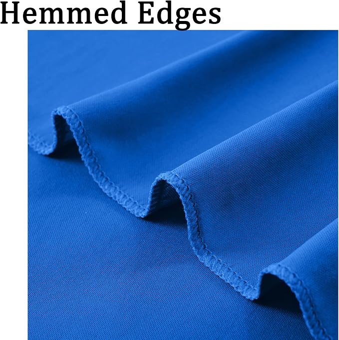 10ft x 10ft Wrinkle Free Royal Blue Backdrop Curtain - Image 4