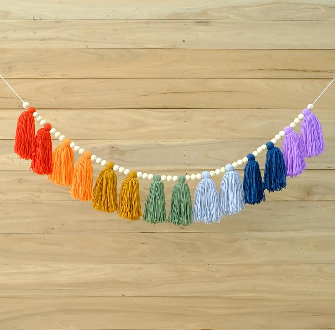 DCJHFJ Boho Tassel Garland Wall Hanging - Image 2