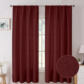 Tollpiz Linen Curtain Bedroom Rod Pocket Semi Sheer Curtains Burlap Light by Tollpiz
