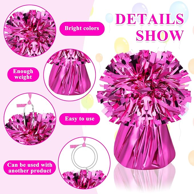 24 PCS Balloon Weights Metallic Anchor, Balloon Holder Heavy Weights | - Image 3
