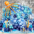 202 PCS Under the Sea Party Decorations Balloons Arch, Teal Blue Balloon Arch by Jobkoo