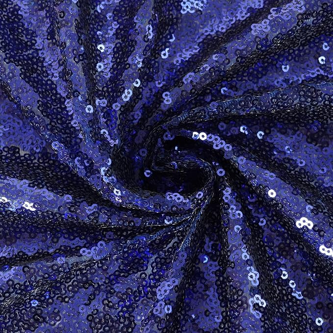 Eternal Beauty Navy Blue 3mm Sequin Backdrop 10x10 Ft - Image 9
