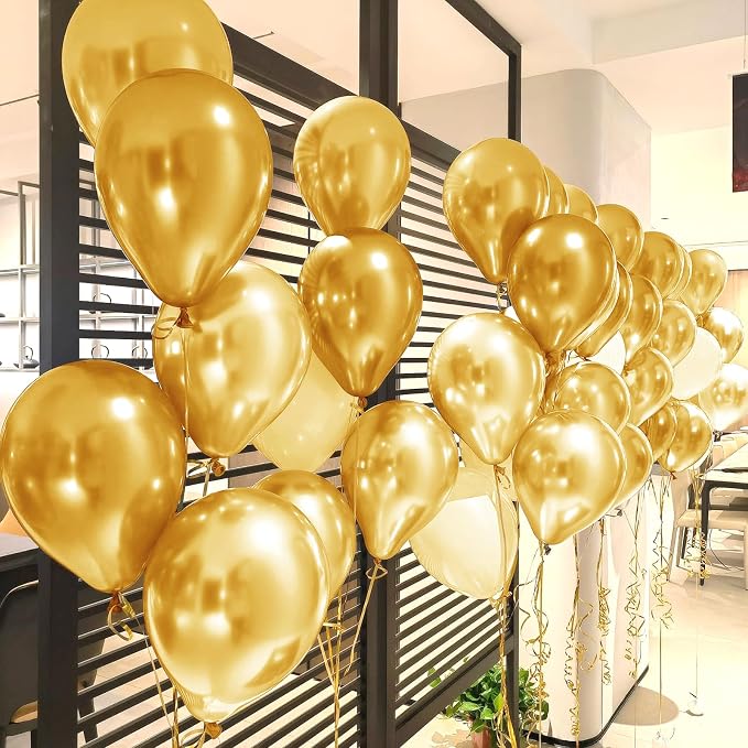 170 Pieces Gold Balloons Different Sizes 5 10 12 18 Inch Gold Balloon Arch - Image 5