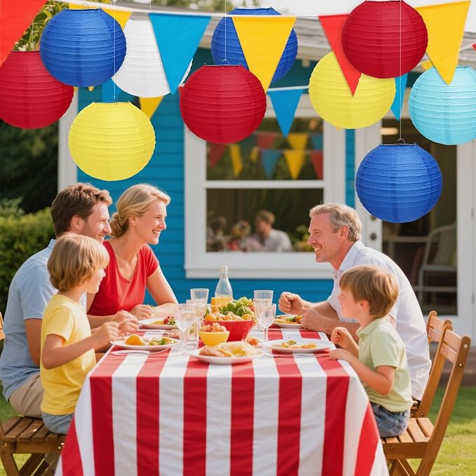Qenk 12 Pcs Circus Paper Lanterns - Image 7