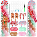 2 Sets Christmas Gingerbread Balloon Stand by Unknown