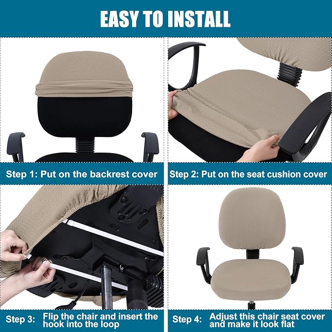 Smiry Office Computer Chair Covers - Image 7
