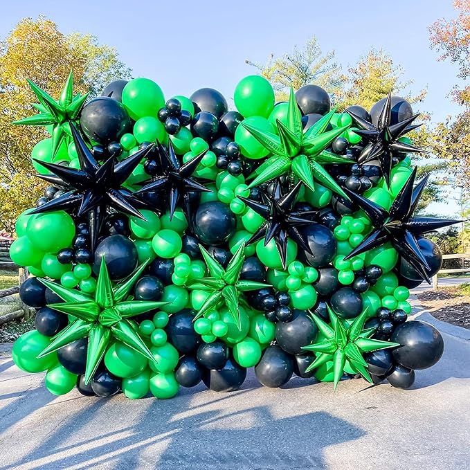 Voircoloria 105pcs Green Party Latex Balloons, 12inch | - Image 6