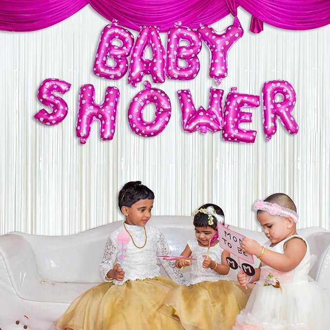 White Party Streamers Foil Fringe Backdrop Curtains Tinsel Streamers Birthday - Image 5