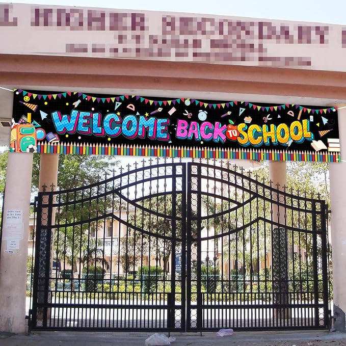 Large Welcome Back to School Banner 120x20 Inch, Back To School Decorations - Image 7