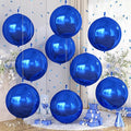 Royal Blue Round Foil Balloons 9 pcs by Cledeco