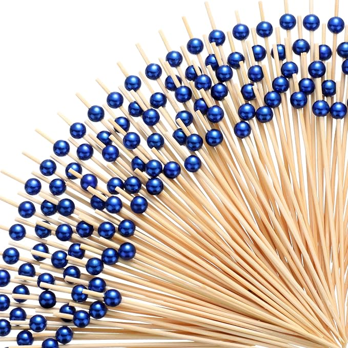 Reallnaive 600 Pcs Cocktail Pick Pearl Fancy Toothpick by Unknown