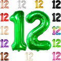 KatchOn Green Number 12 Balloon 40 Inch, 12th Birthday Balloon Decor | 12th by KatchOn