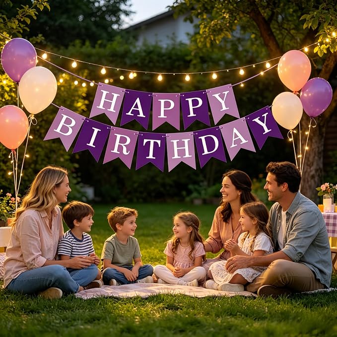 Happy Birthday Banner Birthday Party Supplies - Image 4