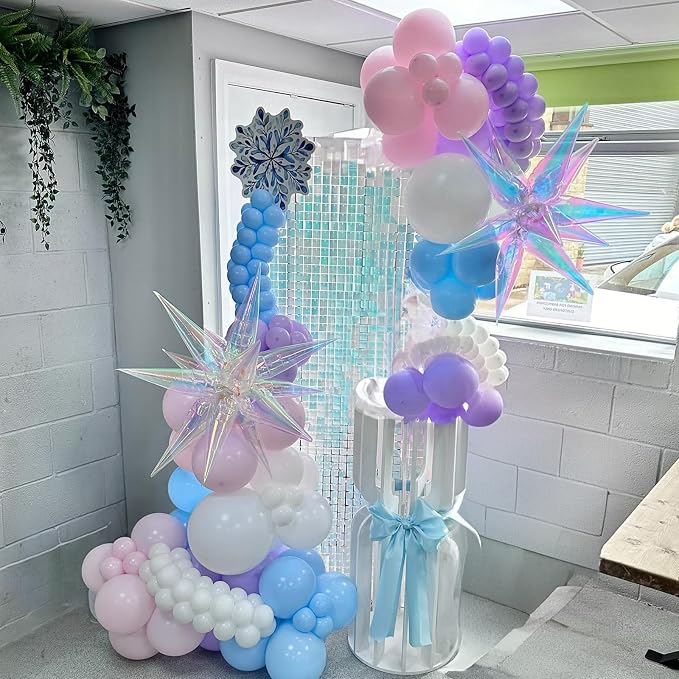 Winter Snowflake Balloon Arch Garland Kit, Winter Wonderlan Decorations - Image 7