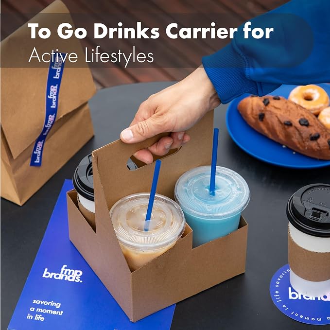FMP Brands 4 Cup Disposable Drink Carrier - Image 6