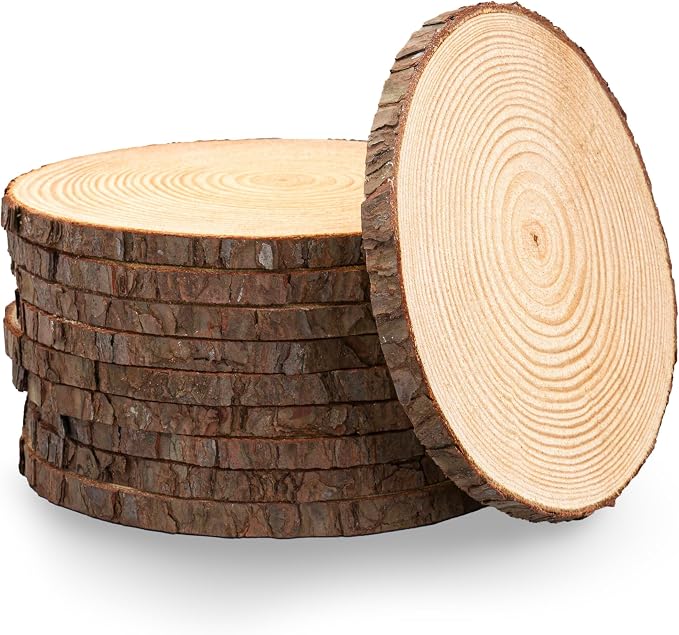 Set of 9-11 inch Wood Slices for centerpieces! Wedding centerpieces, Bulk Wood by RusticWoodSlices