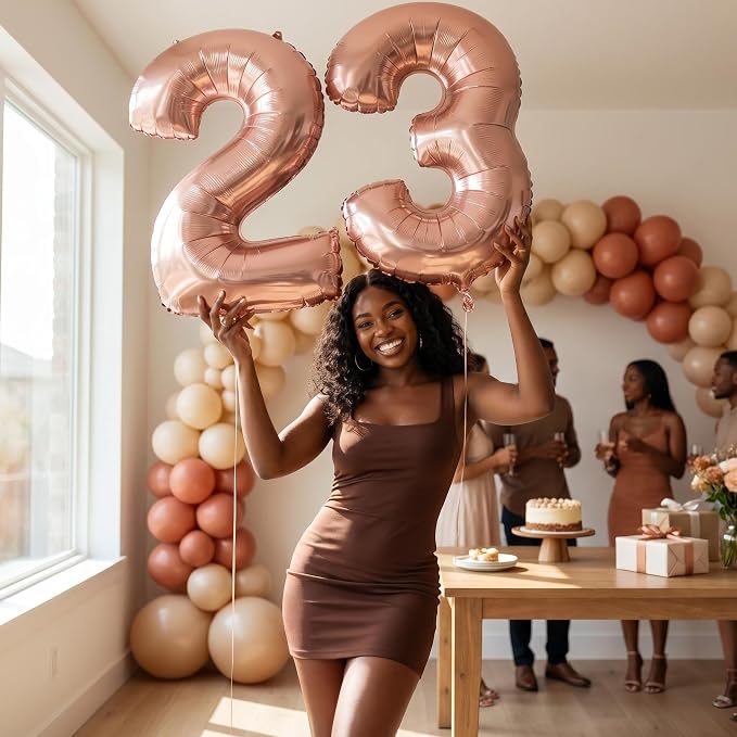 YPSelected 32 Inch Large Foil Helium Number Balloon Birthday Wedding Party 0-9 - Image 2