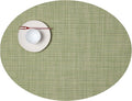 Chilewich Mini Basketweave Placemats, Woven Oval Placemats Set of 4 | Reusable by Chilewich