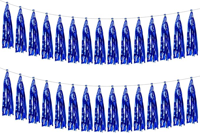 2 Pack Blue Metallic Tassel Garland by Unknown