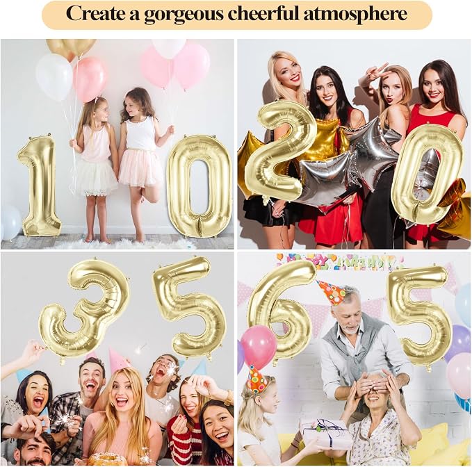Number 89 Balloons for 89th Birthday Party Decorations, 40 Inch 0-100 - Image 7