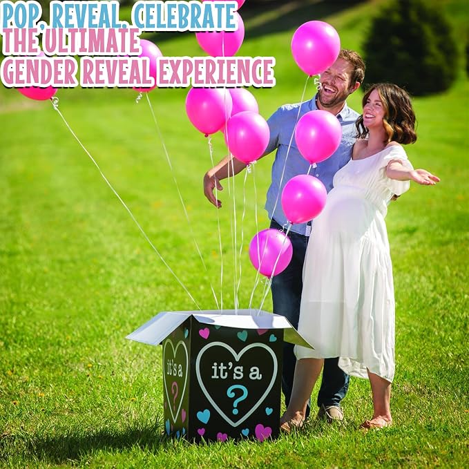 Fun Express Gender Reveal Balloon Box - Image 4